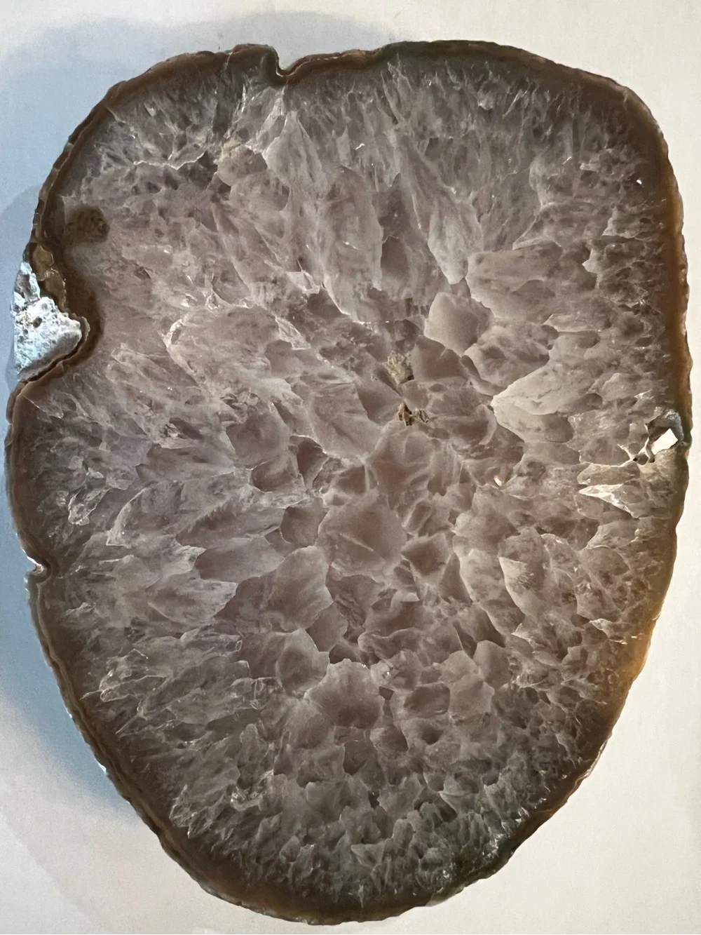 Natural Brazilian Agate Slice Decorative Accent